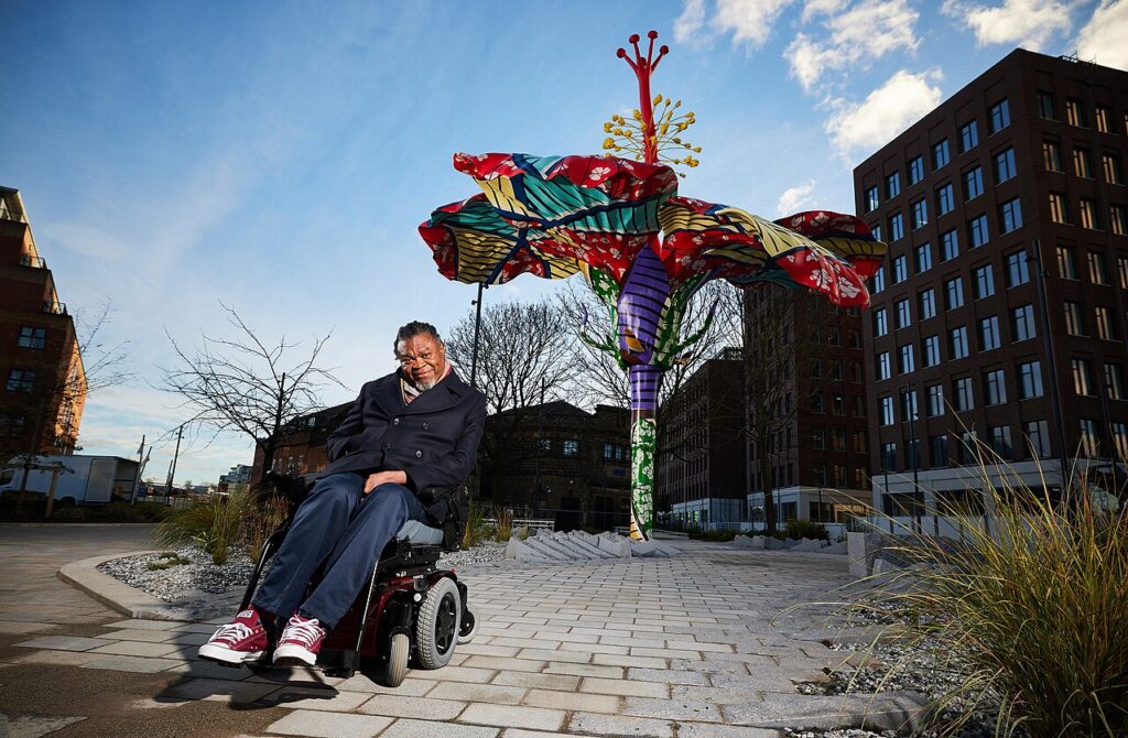 Yinka Shonibare and Peter Doig paintings